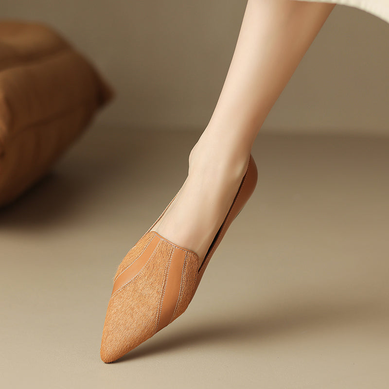 Kiara Genuine Leather Flats