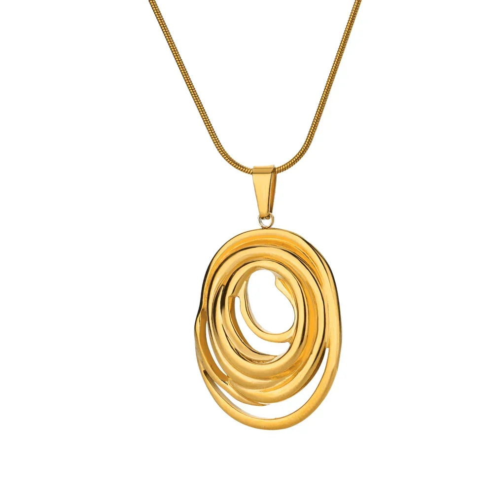 Oval Pendant Necklace
