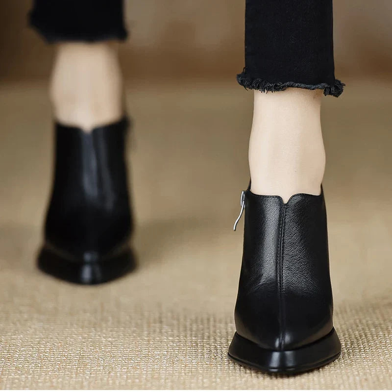 Anita Leather Heels