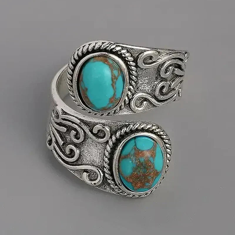 Prestige Turquoise Silver Band Ring
