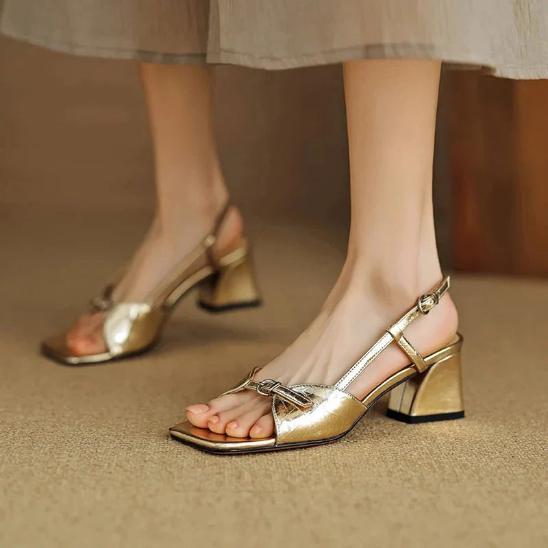 Capris Genuine Leather Sandals