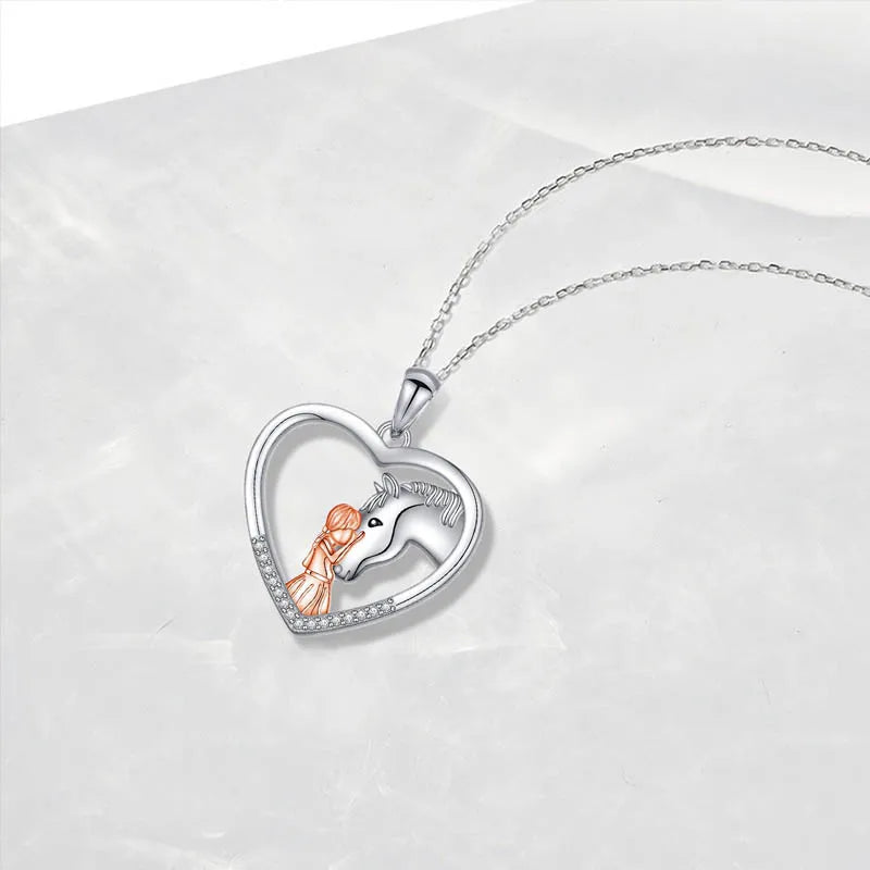 Loving Horse Necklace