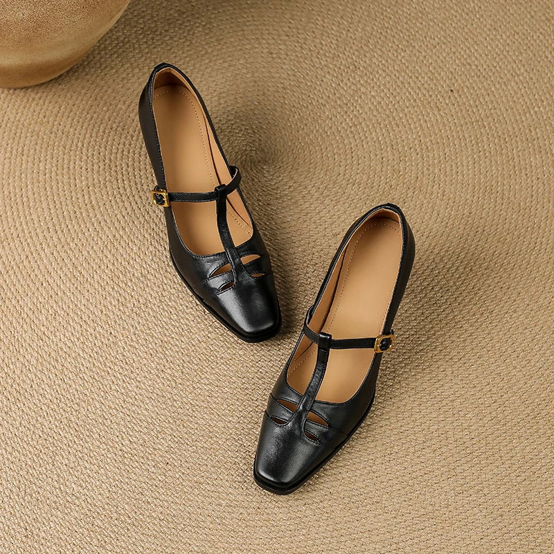 Tyla Genuine Leather Heels