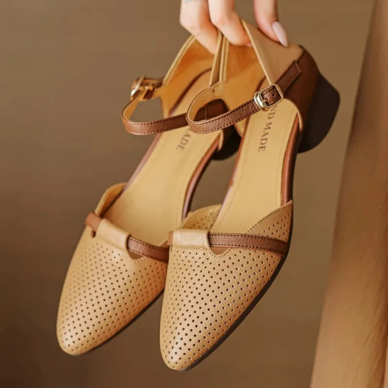 Julion Genuine Leather Heels