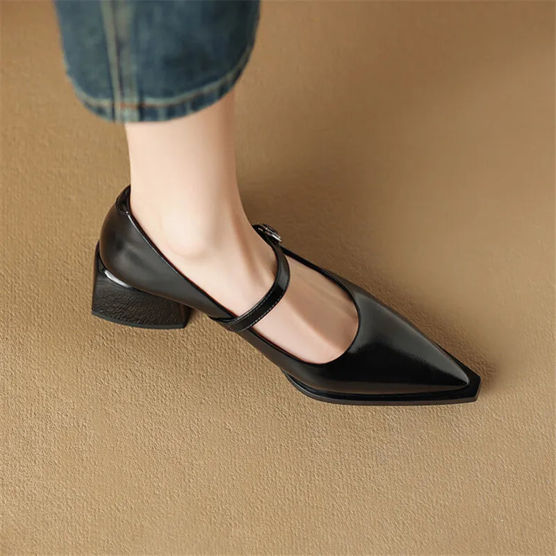 Maden Genuine Leather Heels