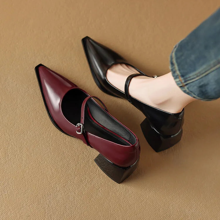 Maden Genuine Leather Heels