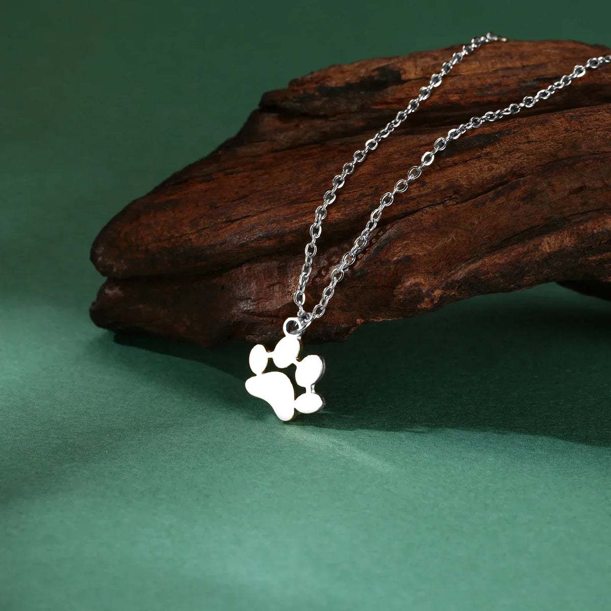 Elegant Stainless Steel Paw Necklace