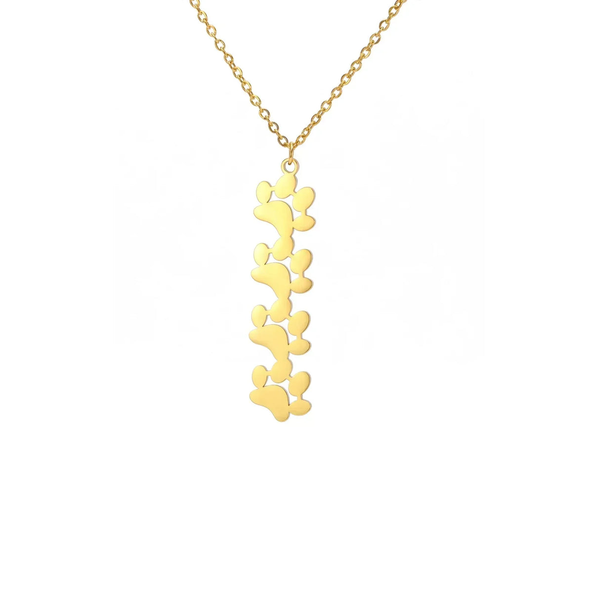 Elegant Stainless Steel Paw Necklace