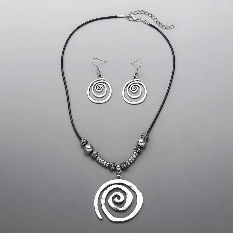 Spiral Vintage Jewelry Set
