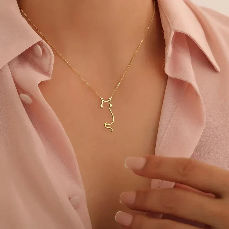 Kitty silhouette Necklace