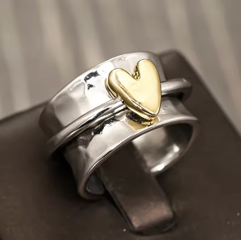 Golden Heart Ring