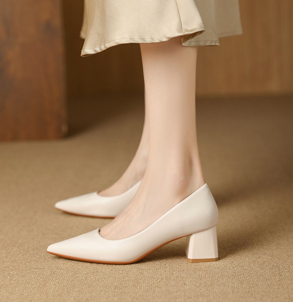 Zella Genuine Leather Heels