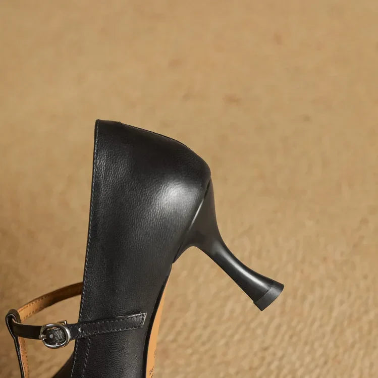 Elle Genuine Leather Heels