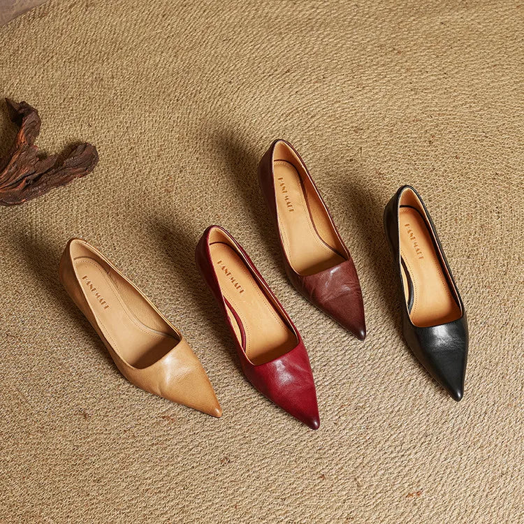 Yanil Genuine Leather Heels