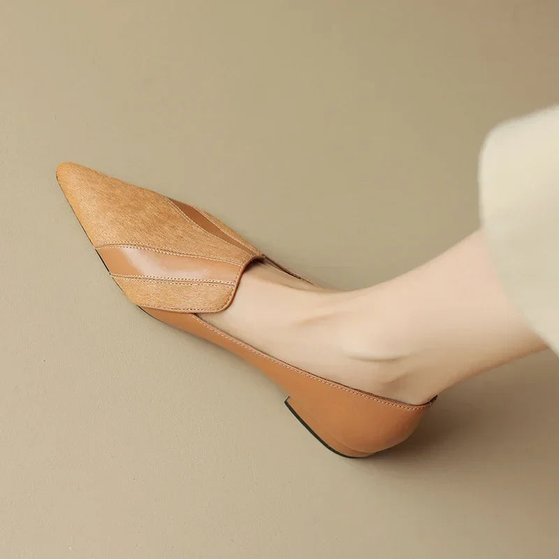 Kiara Genuine Leather Flats