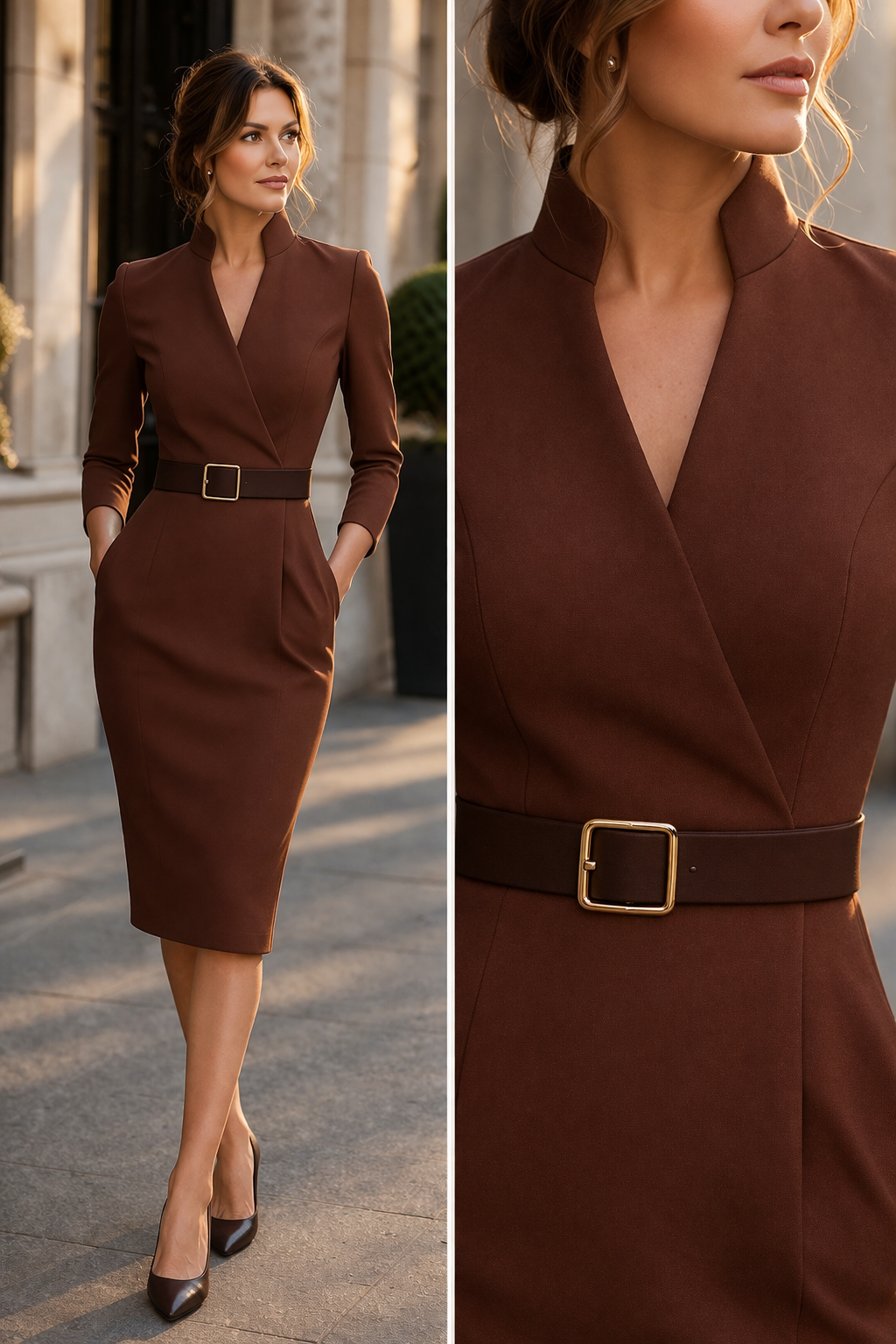 Britt | Elegant Midi Dress