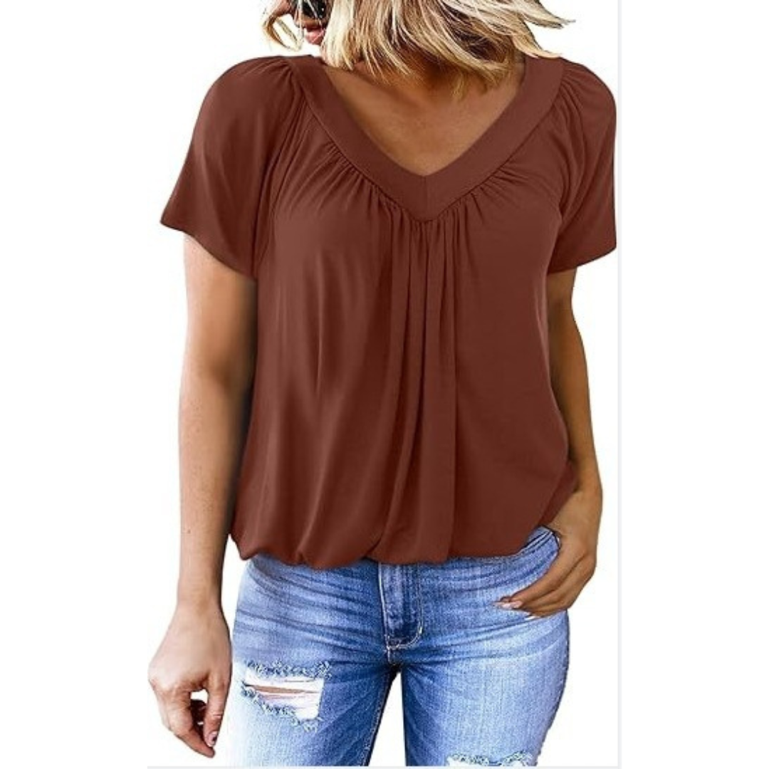 KATHLEEN™ - Casual V-Neck Top