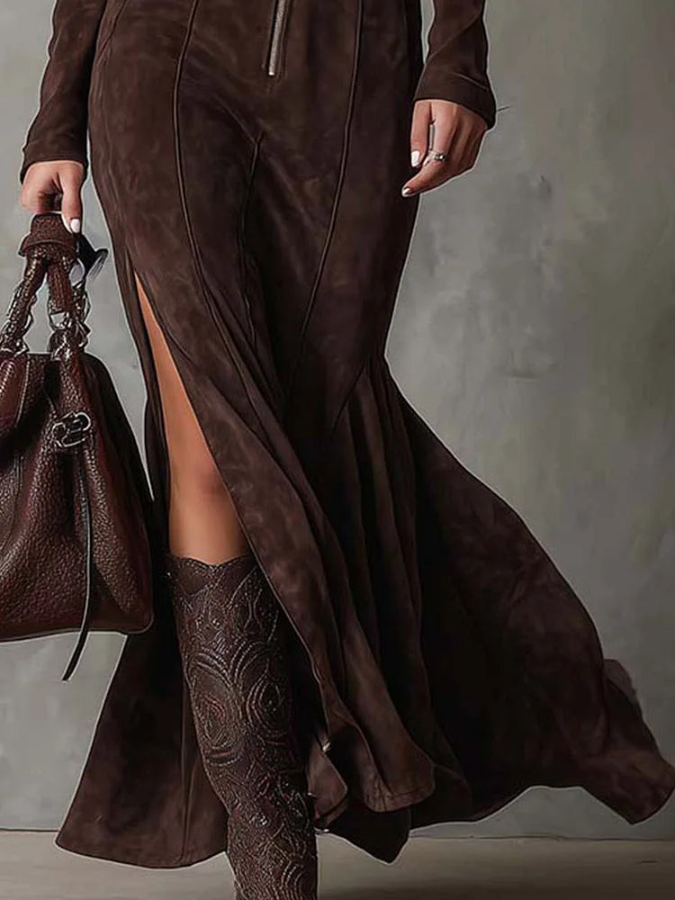 Bryony | Elegant Belted Maxi Dress
