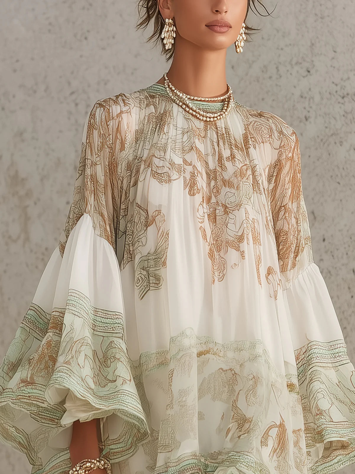 Susanna | Airy Ruffle Hem Mini Dress