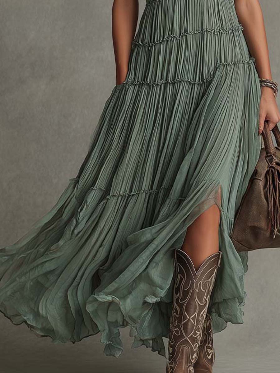 Desiree | Flowing Tiered Maxi Dress