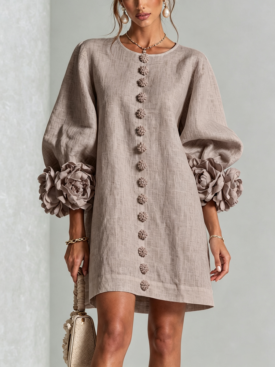 Posy | Relaxed Button Front Mini Dress