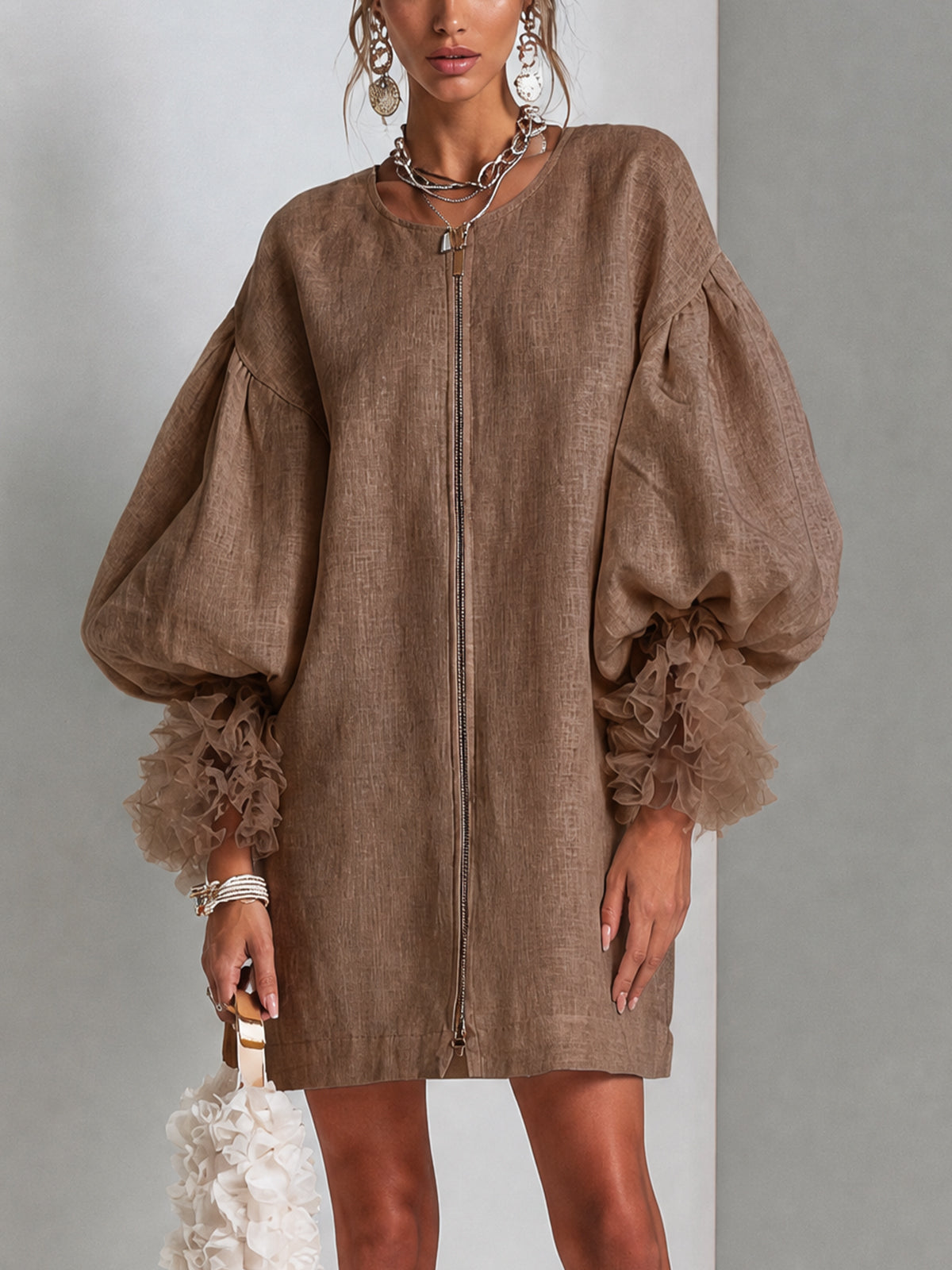 Tove | Relaxed Zip Front Dress