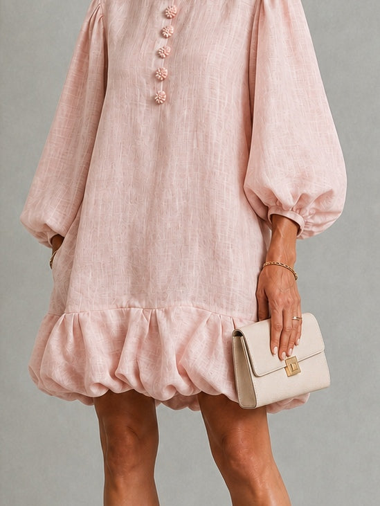 Cressida | Relaxed Bubble Hem Mini Dress