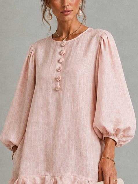 Cressida | Relaxed Bubble Hem Mini Dress