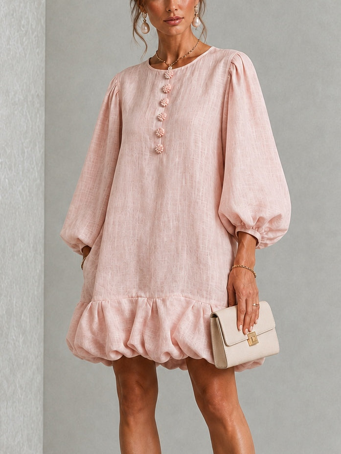 Cressida | Relaxed Bubble Hem Mini Dress