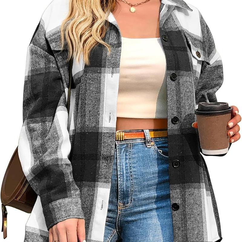 BRIGID™ - Stylish Plus-Size Shacket