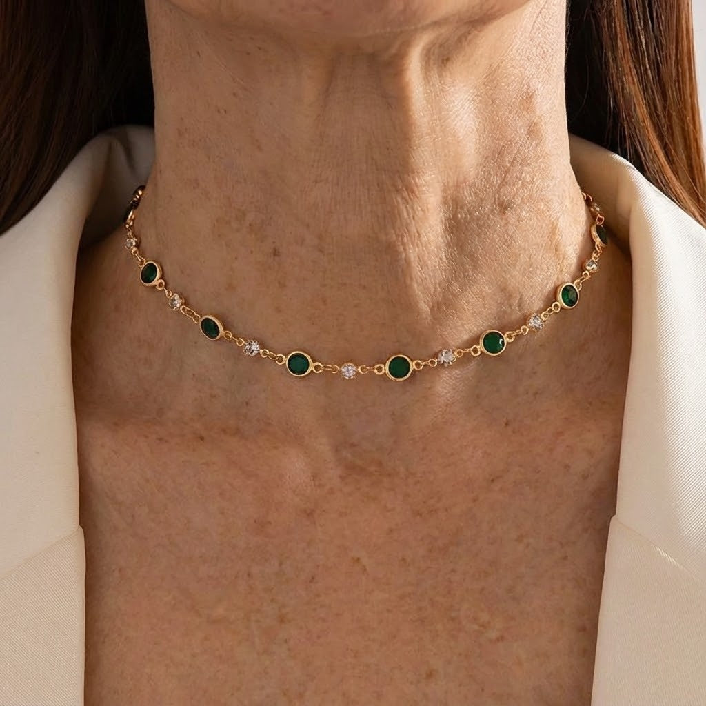 Mayfair Emerald Chain Necklace