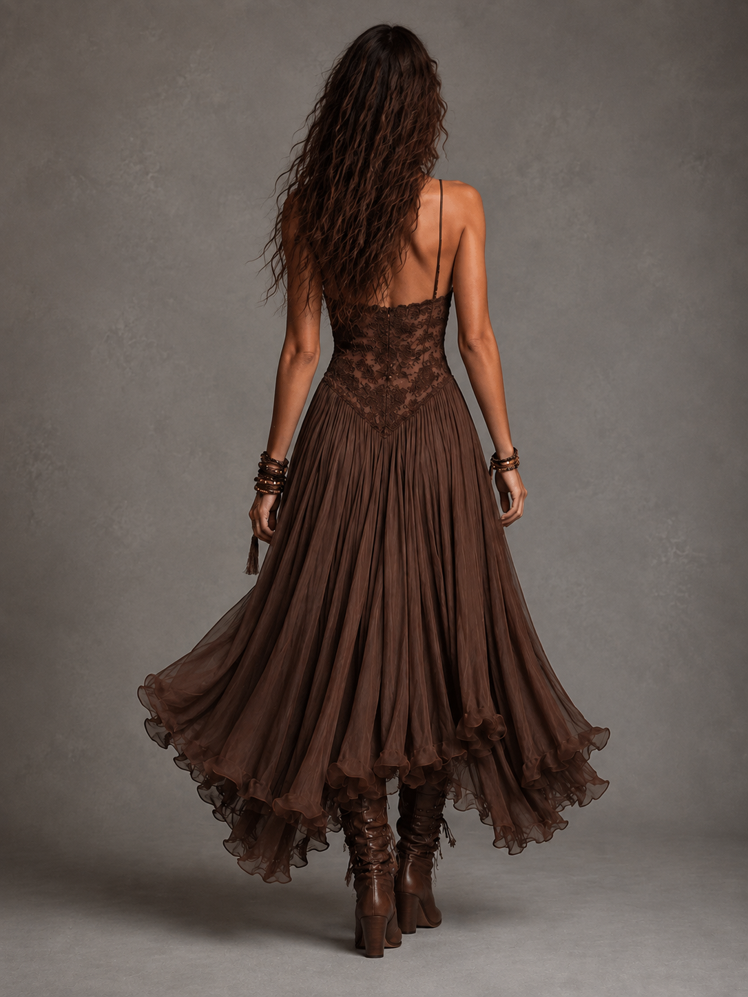 Perpetua | Flowing Corset Maxi Dress
