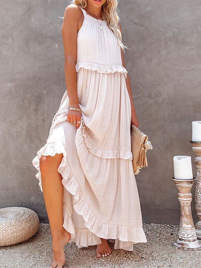 Cherry | Flow & Flutter Maxi Dress