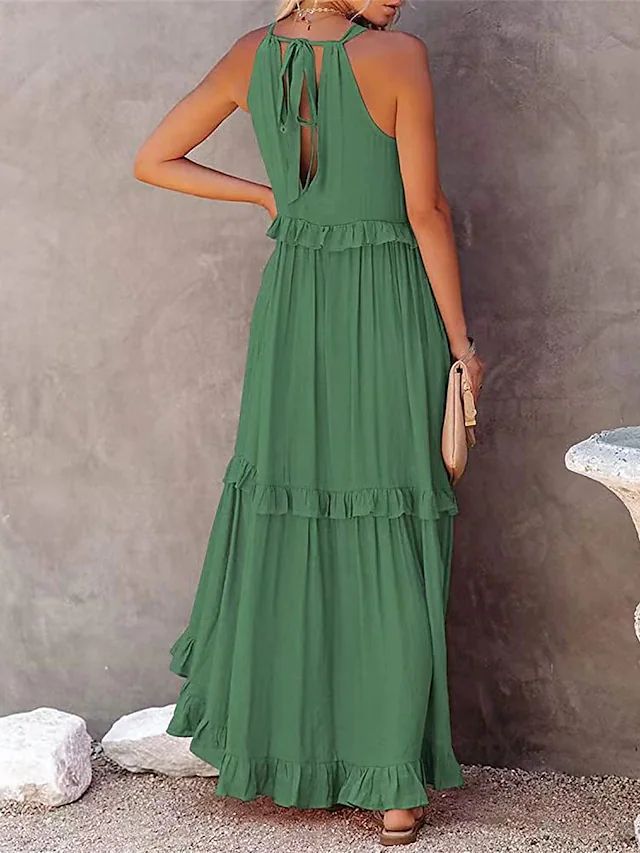 Cherry | Flow & Flutter Maxi Dress