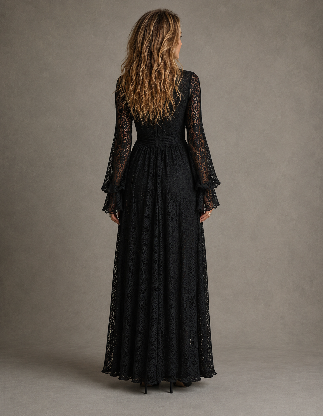 Yolanda | Elegant Plunging Maxi Dress