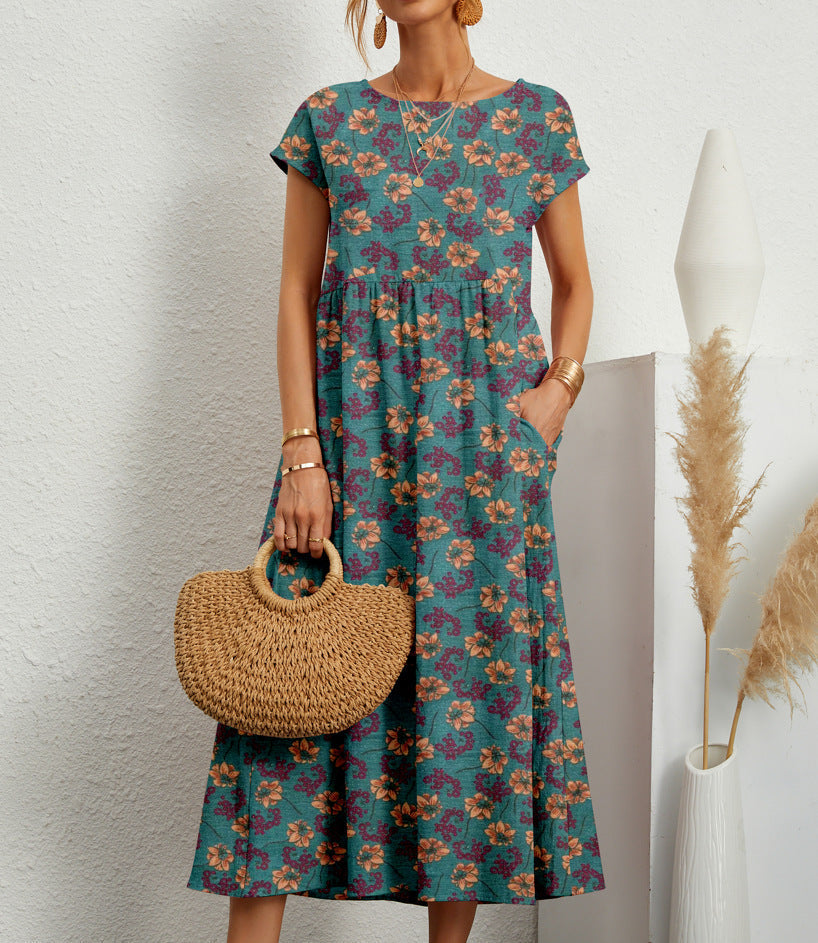Florene | Breezy Floral Midi Dress