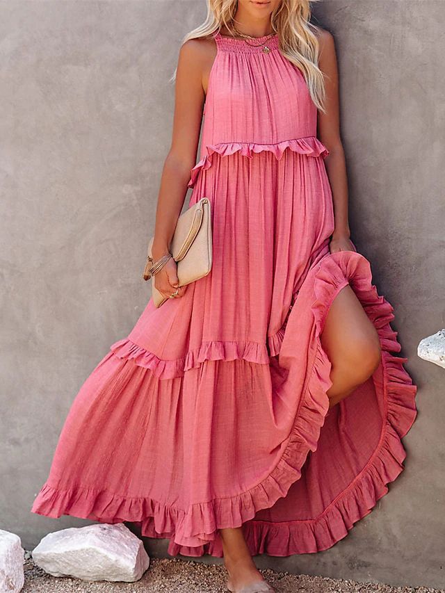 Cherry | Flow & Flutter Maxi Dress