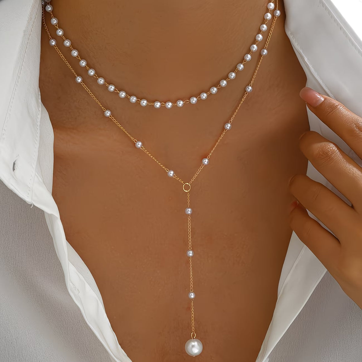 The Graduated Pearl Strand Necklace