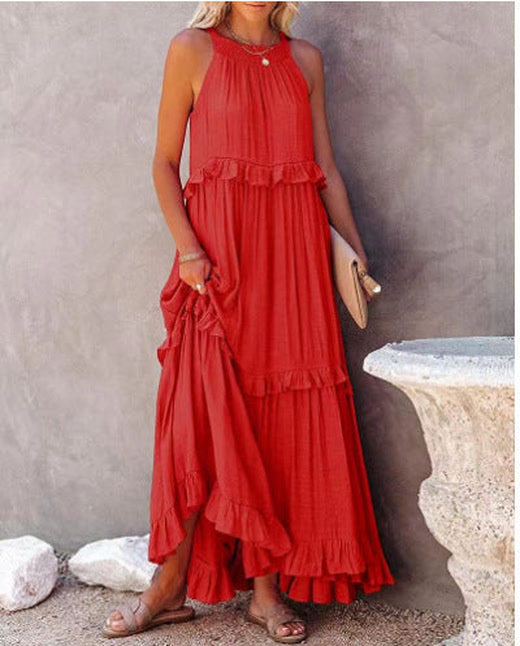 Cherry | Flow & Flutter Maxi Dress