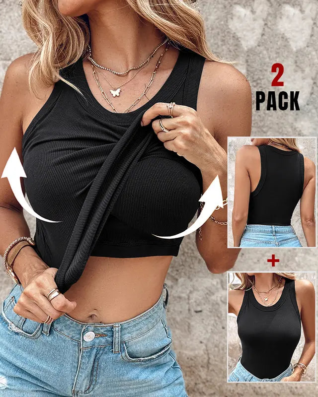 DASHA™ - Comfort Built-In Bra Tank Top (Pack of 2)