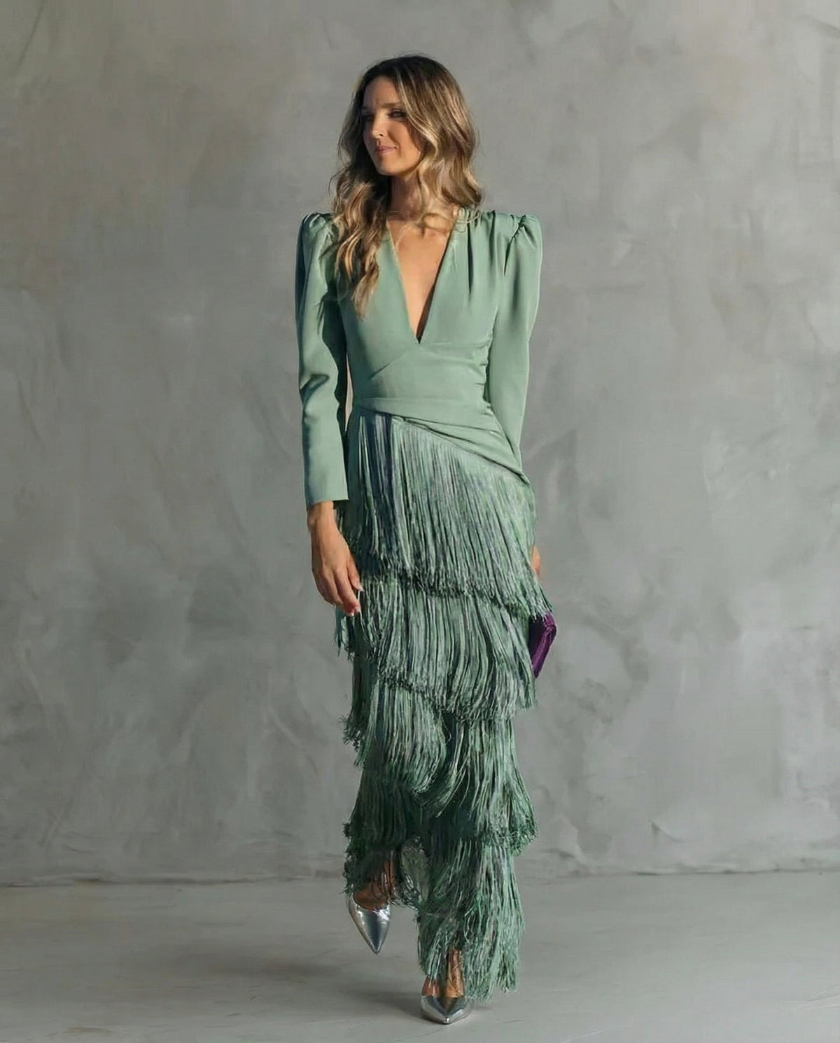 Adelaide | Elegant Fringe Maxi Dress