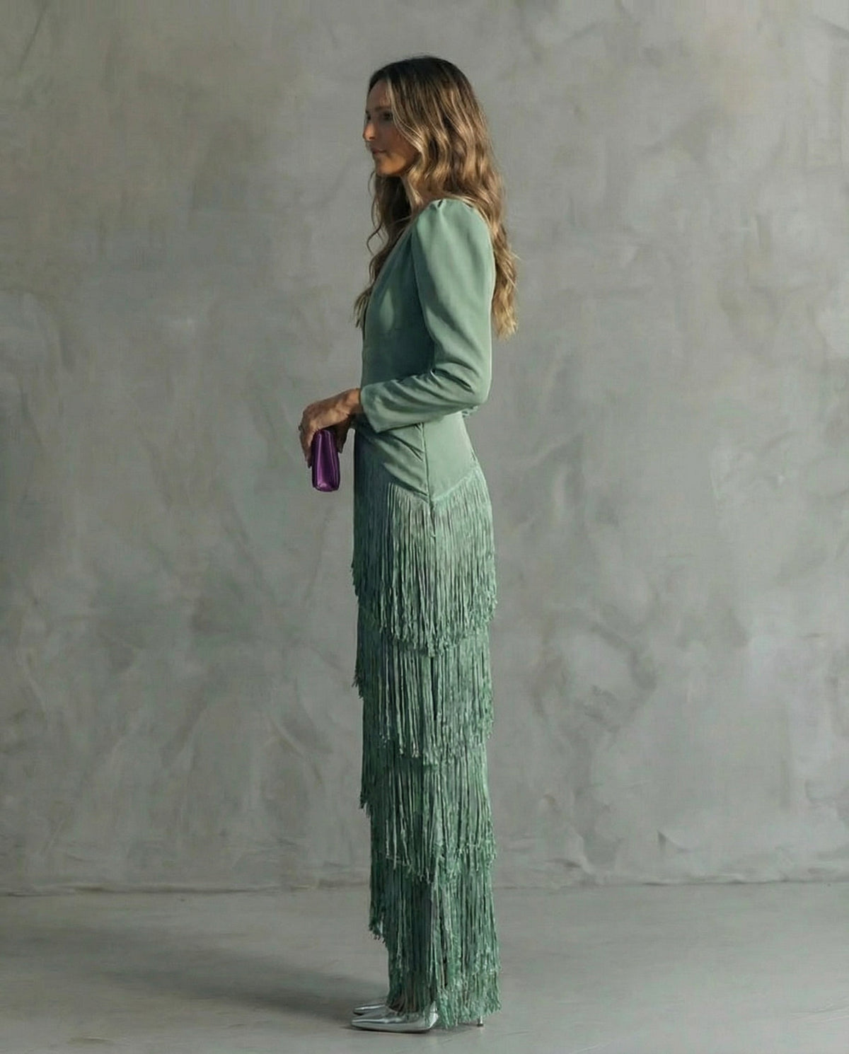 Adelaide | Elegant Fringe Maxi Dress