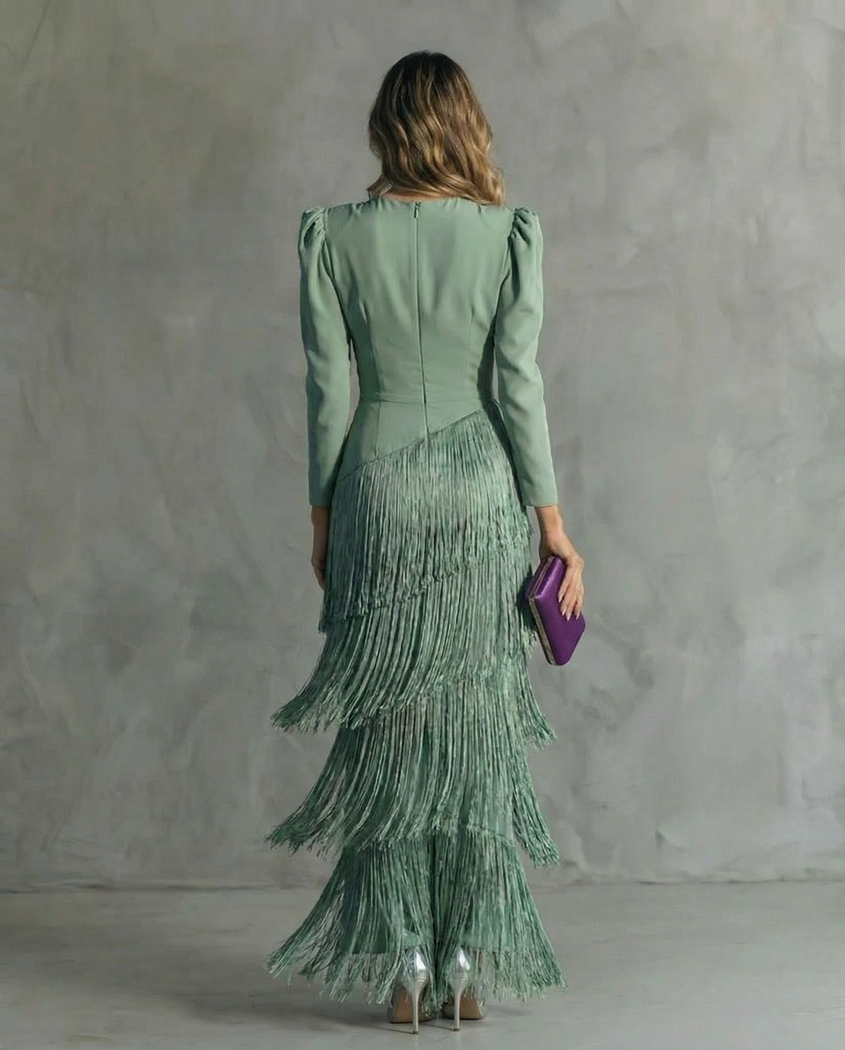 Adelaide | Elegant Fringe Maxi Dress