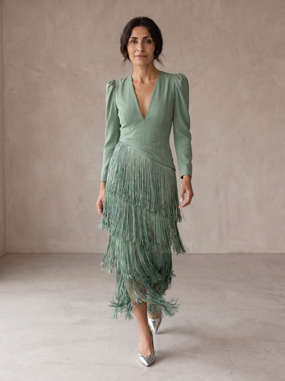 Adelaide | Elegant Fringe Maxi Dress