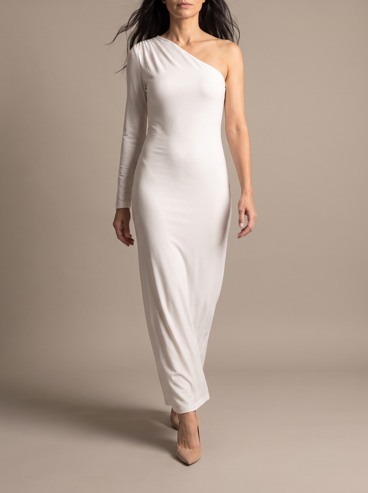Elva | Fluid One-Shoulder Dress