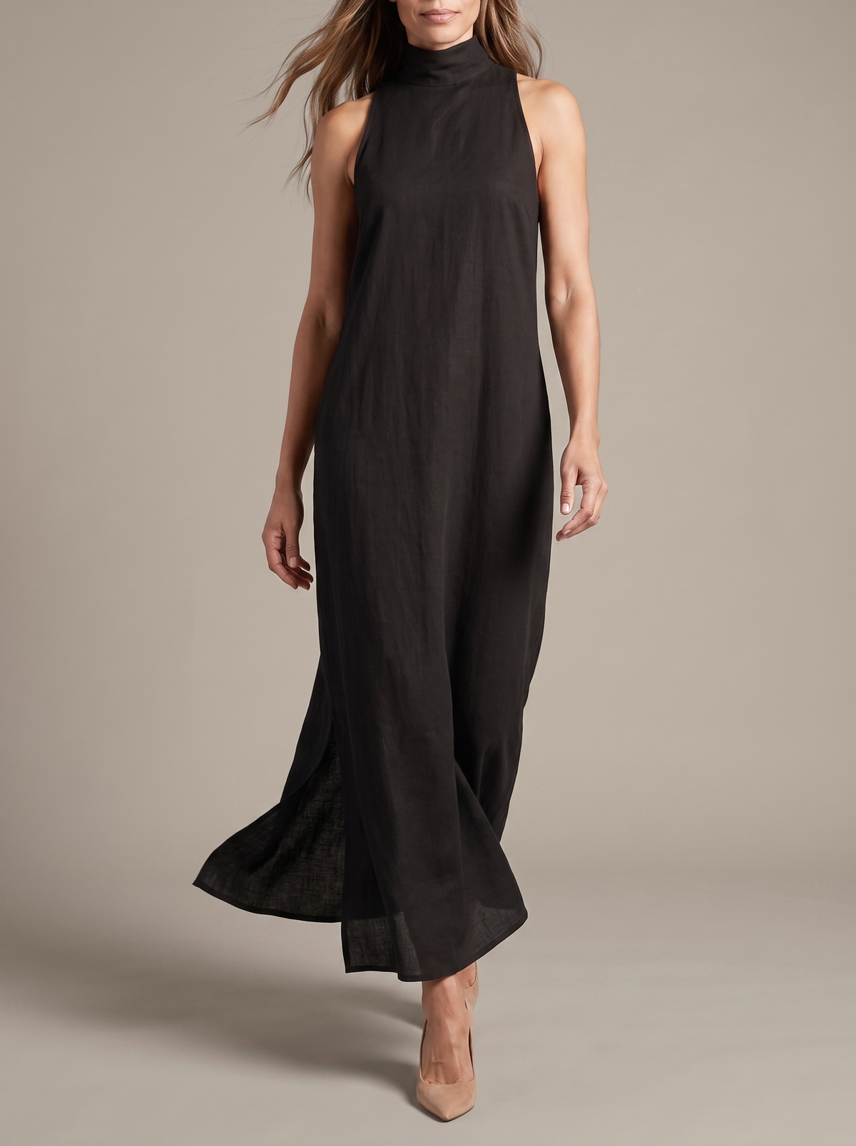 Edda | Soft Turtleneck Maxi Dress