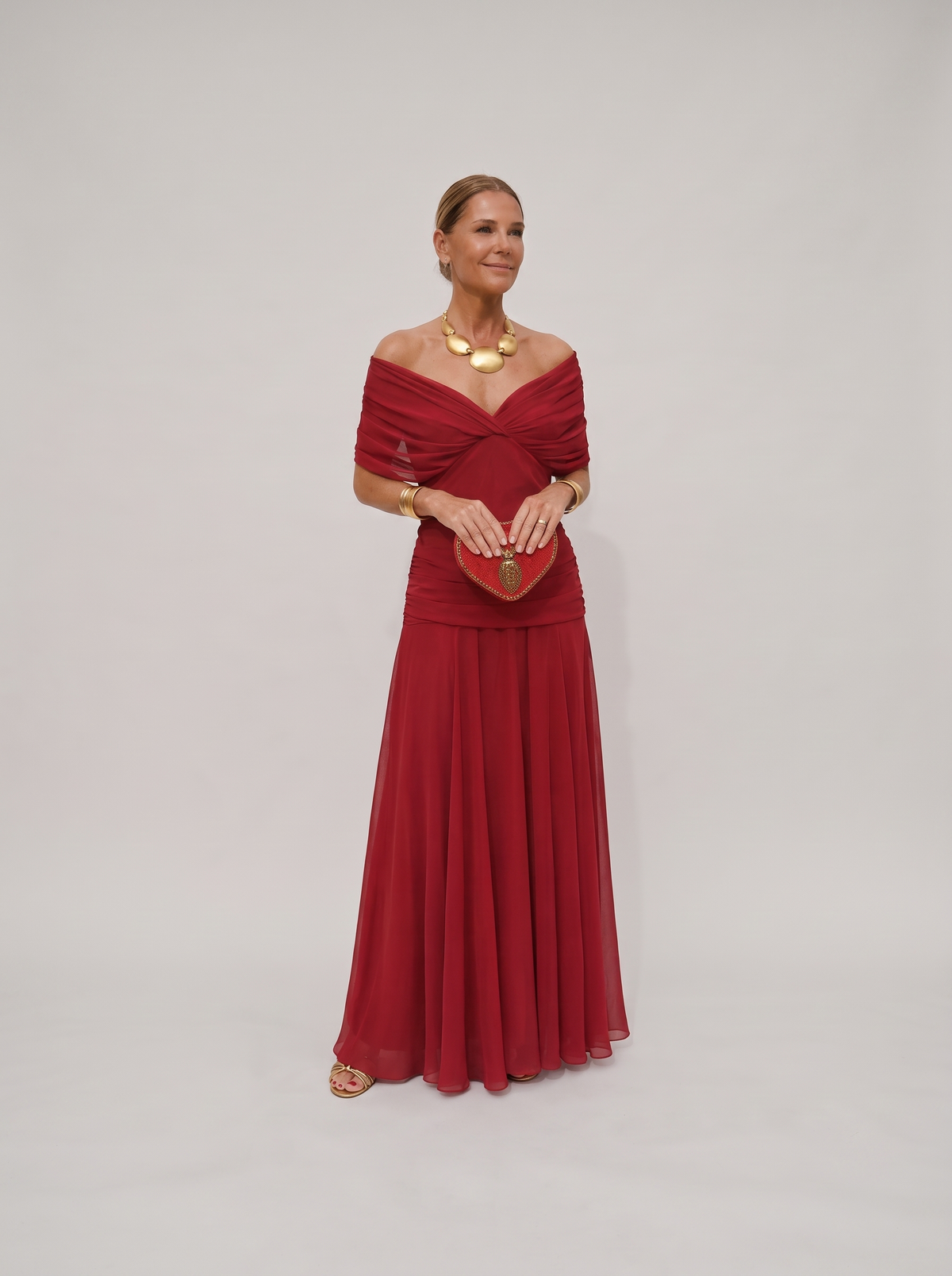 Solenne | Effortless Off Shoulder Maxi Dress