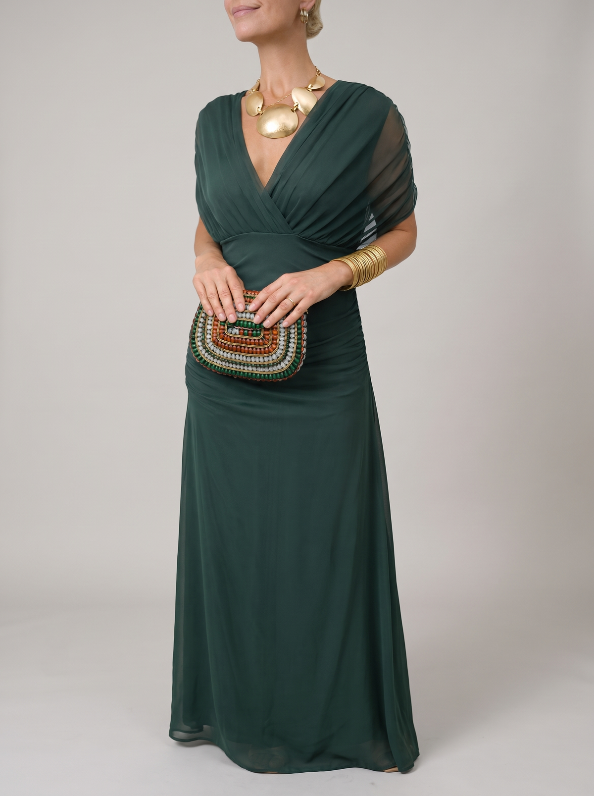Solenne | Effortless Off Shoulder Maxi Dress