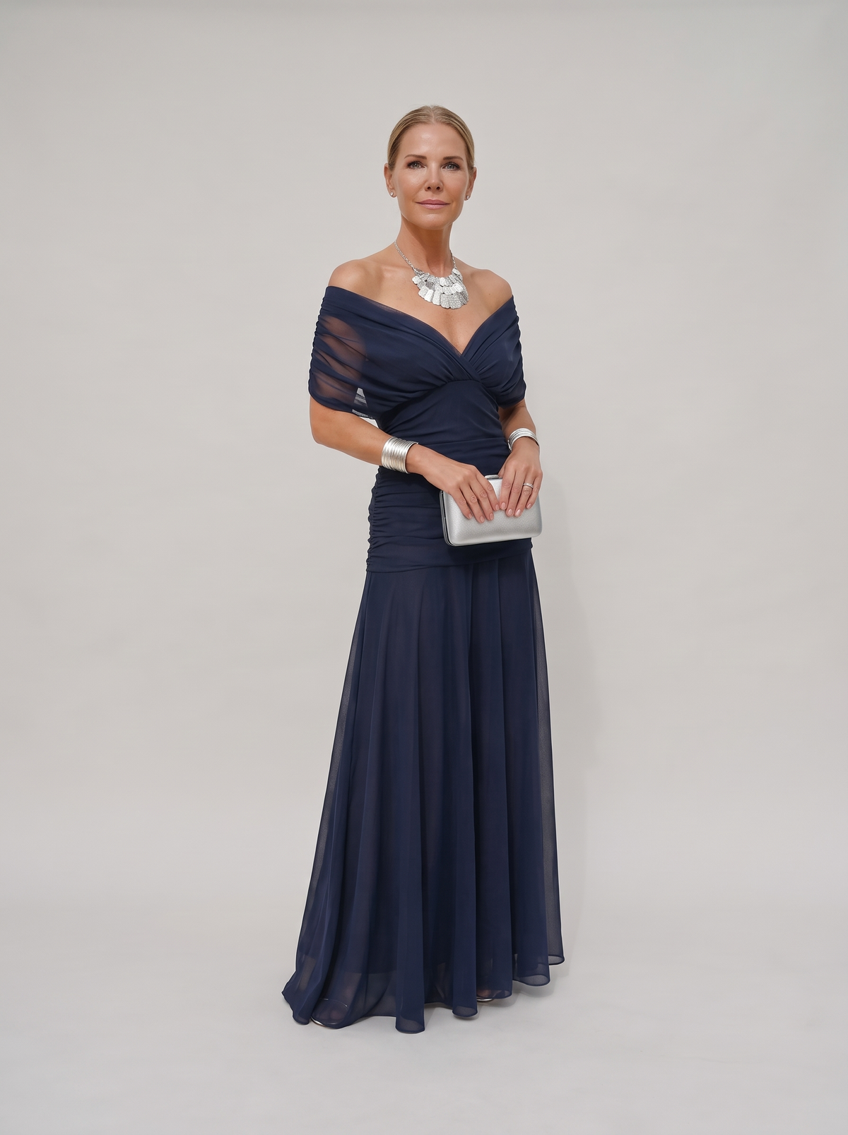 Solenne | Effortless Off Shoulder Maxi Dress