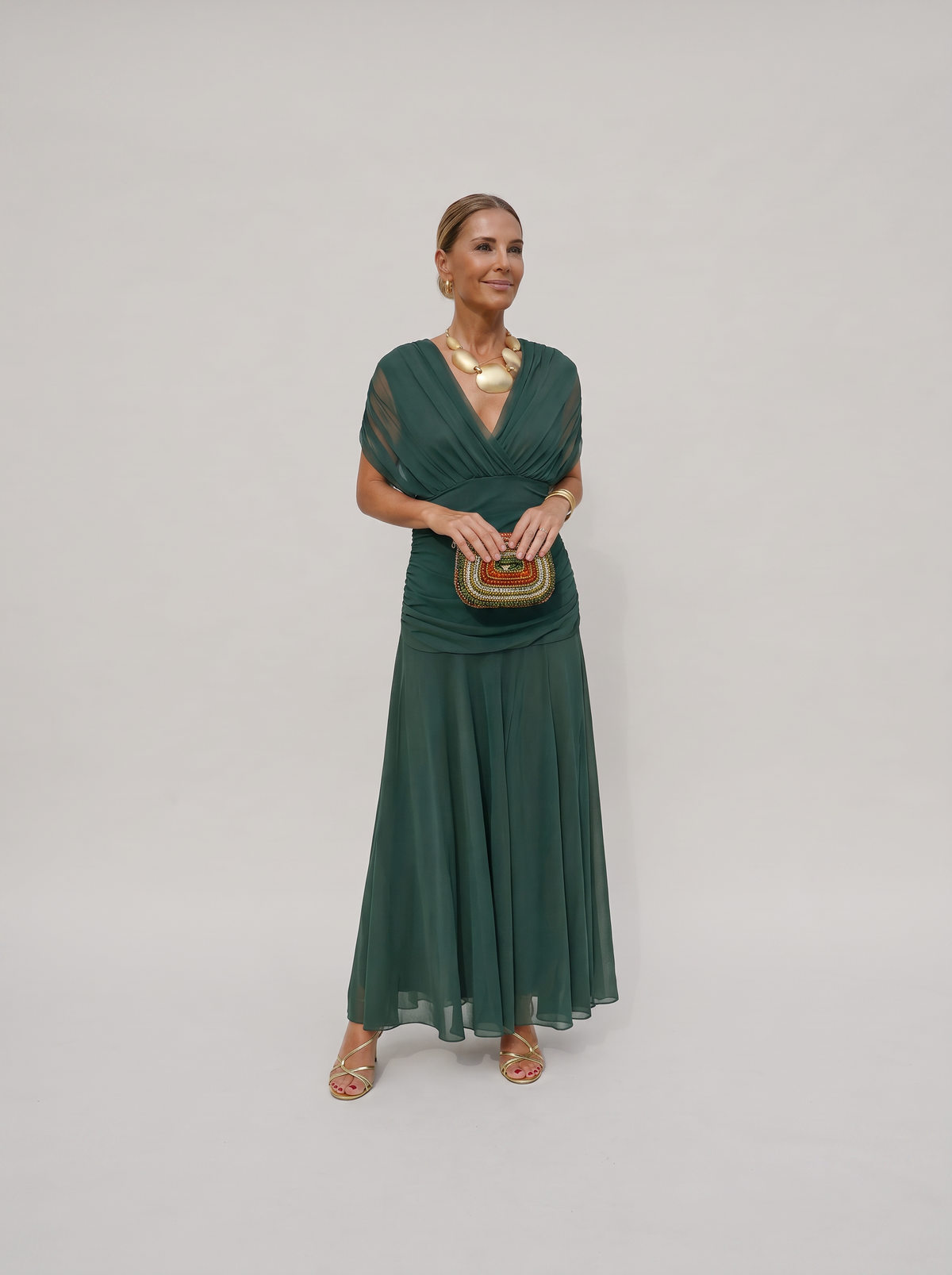 Solenne | Effortless Off Shoulder Maxi Dress
